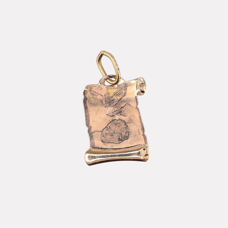 Dije Bautizo Pergamino 14k 0.4g