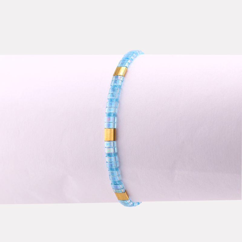 Pulsera Ingrid Mosaico Celeste/drdo 14-17cm