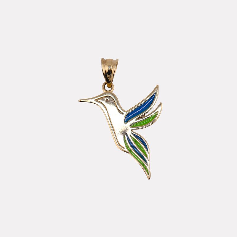Dije Colibri Colores 14k 1.2g