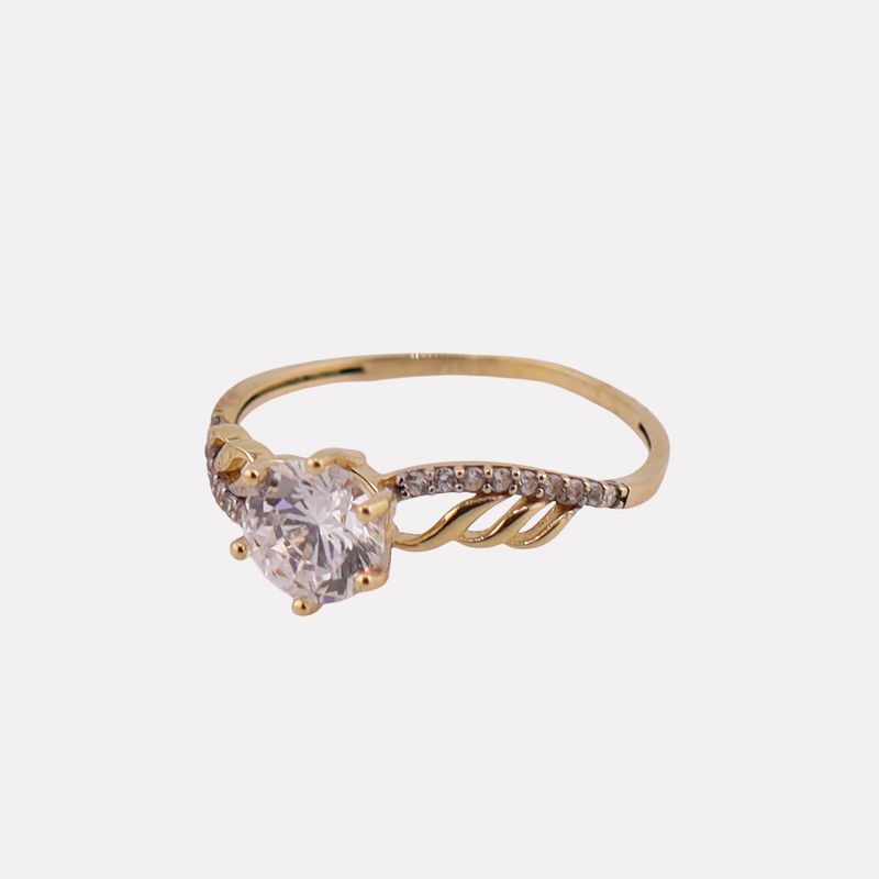 Anillo C/p Bca 14k 1.6g #8