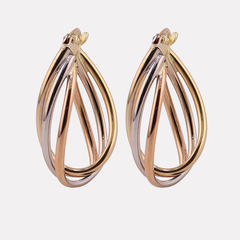 Arracadas Triple Tnos 14k 2.7g