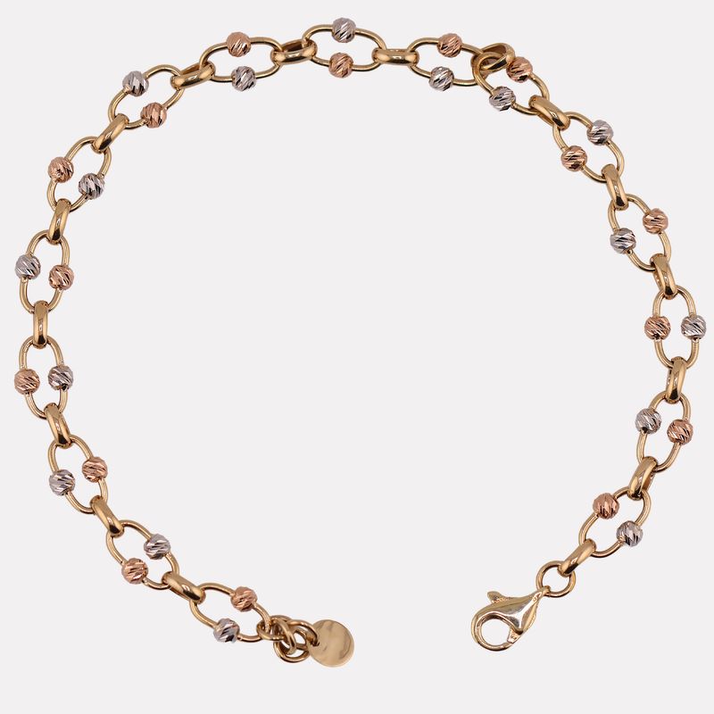 Pulsera Borlas 14k 5.6g  18cm
