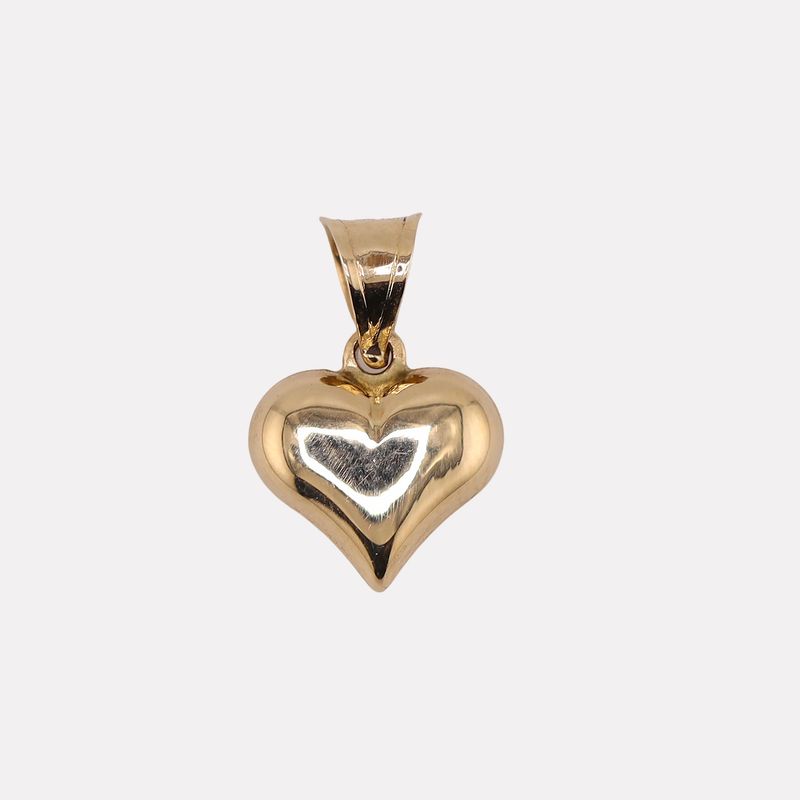 Dije Corazon Inflado 14k 0.8g