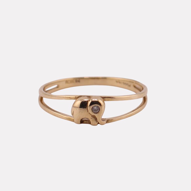 Anillo Elefeante 14k 1.5g #8