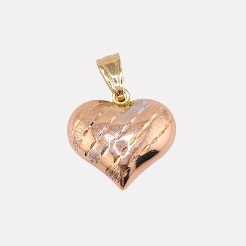 Dije Corazon Inflado 14k 1g