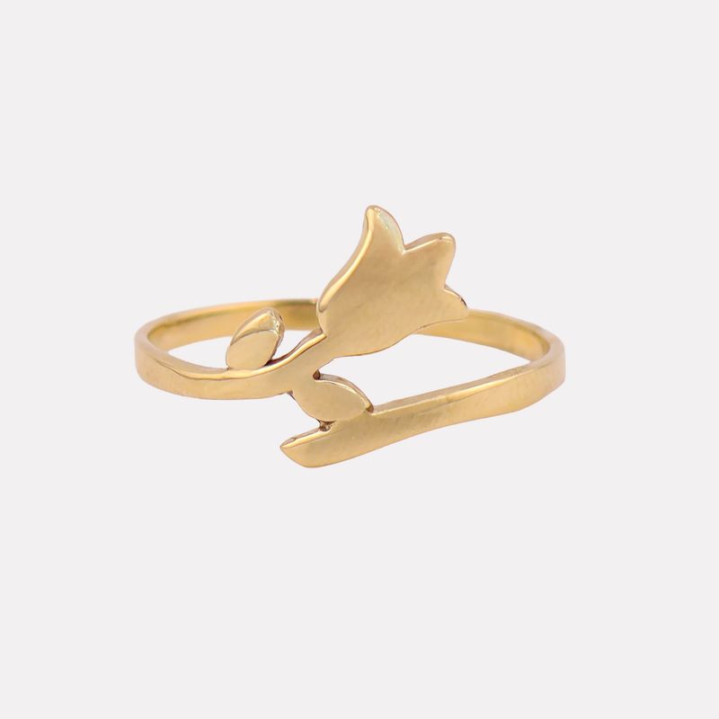 Anillo Tulipan 10k 1.4g #8
