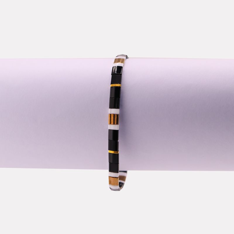 Pulsera Essential Mosaico Ngro/drdo 14-17cm