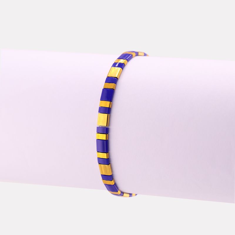 Pulsera Fidji Mosaico Azul/drdo 14-17cm