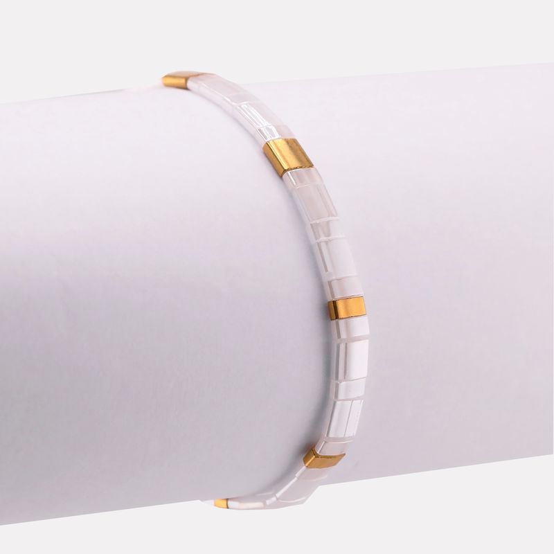 Pulsera Fidji Mosaico Bca/drdo 17-20cm