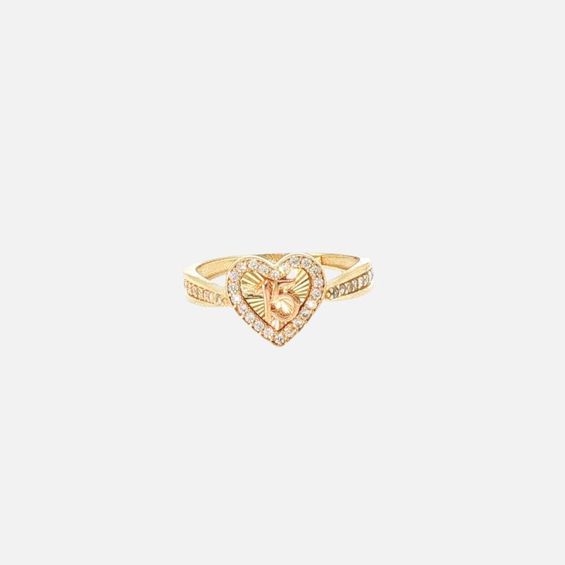 Anillo 15 Años 14K C/p 1.9g #7
