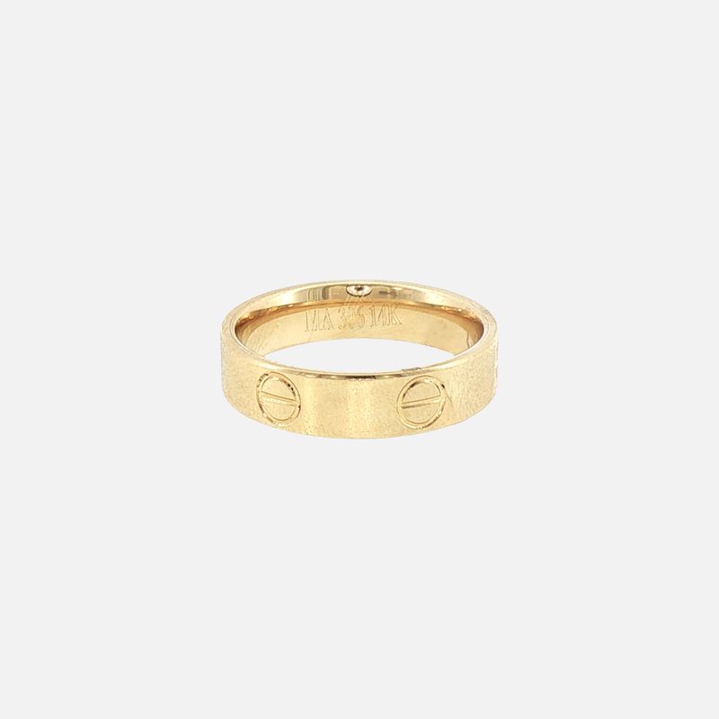 Anillo Tipo Cartier 14K 2.3g #7