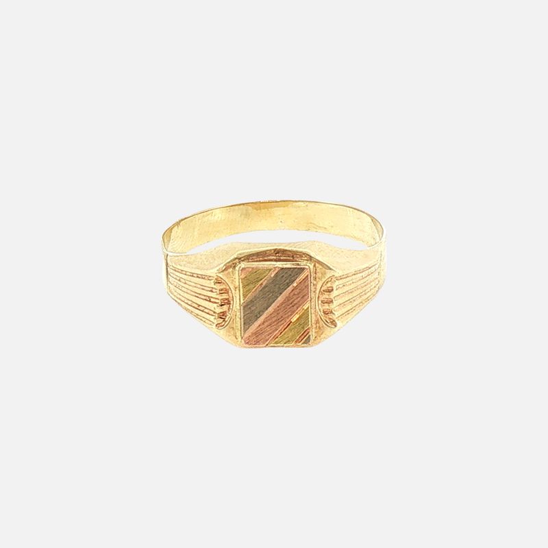 Anillo Tipo Sello 14K 3.1g #10