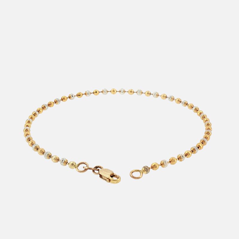 Pulsera Borlas 14K 18cm 3.6g