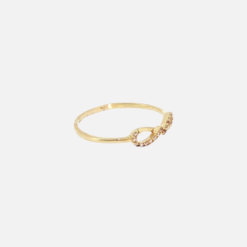 Anillo Infinito C/p 14K 1.2g #8.5