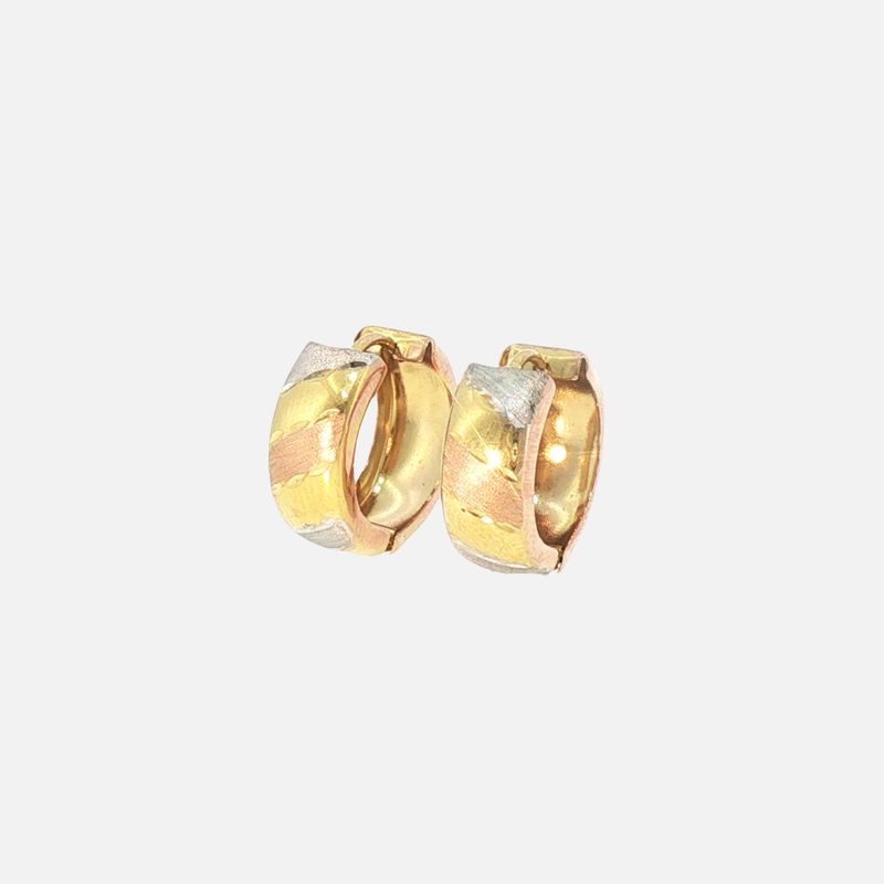 Aretes Huggies Tns. 14K 3.3g