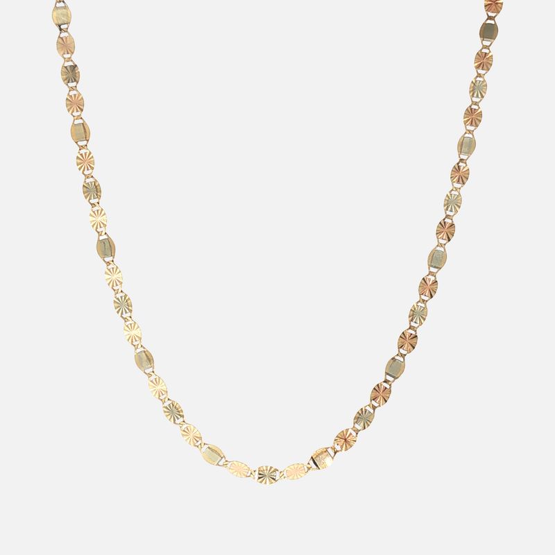Cadena Mixta 14K 3.2g 55cm