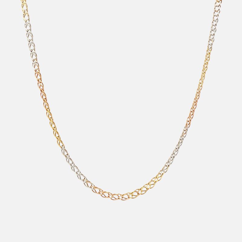 Cadena Tejido Rombo Tnos. 14K 5.4g 60cm