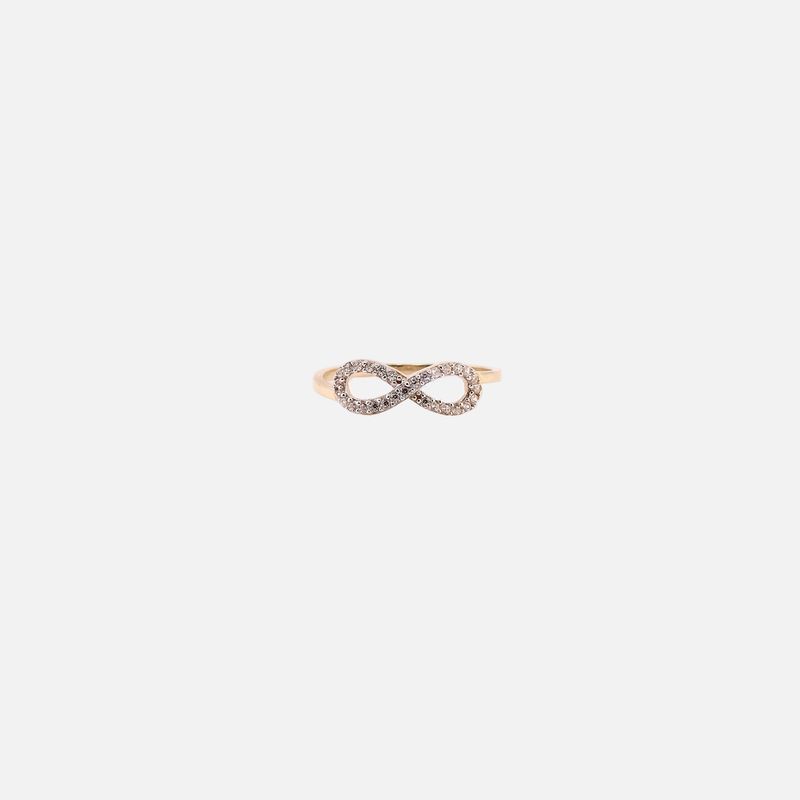 Anillo Infinito C/p 14K 1.1g #6