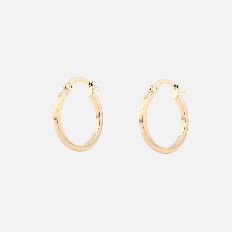 Arracadas Lisas 14K 1.3g