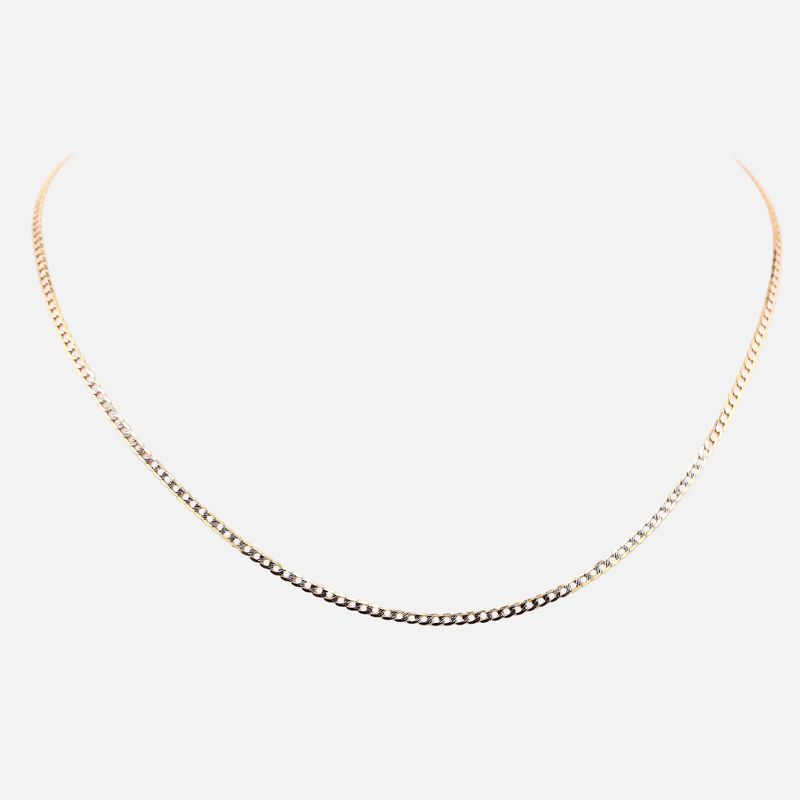 Cadena Eslabon Dimant. 14K 2.7g 50cm