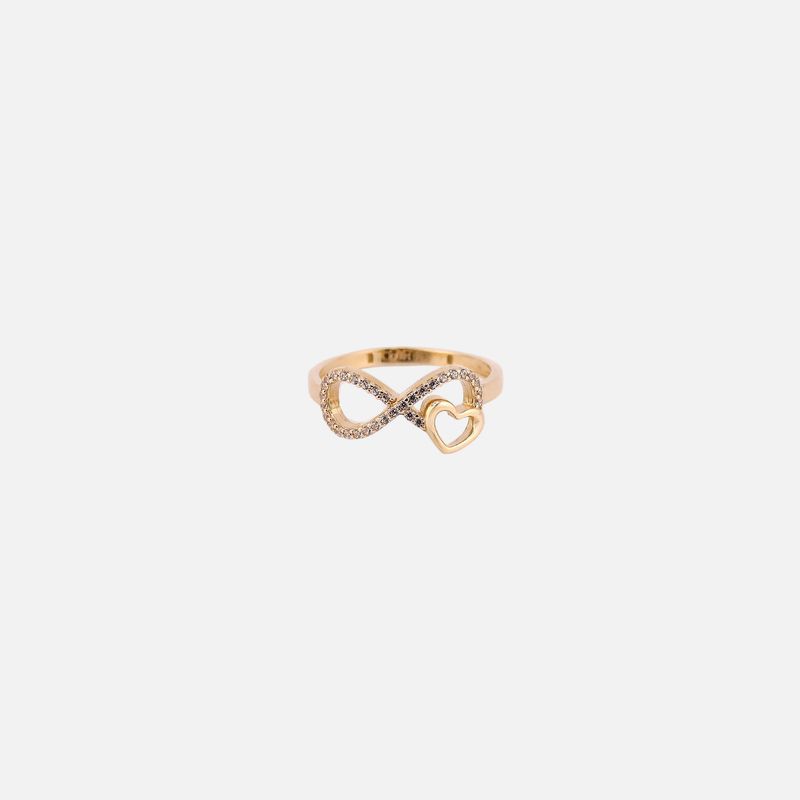 Anillo Corazon C/p 14K 1.7g #7.5