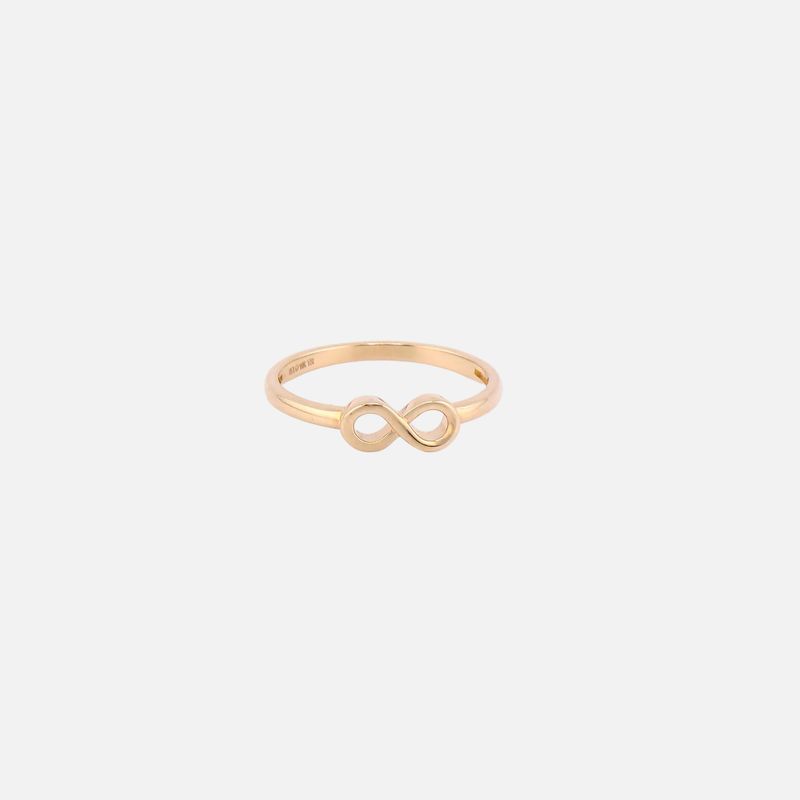 Anillo Infinito Liso 14K 1.6g #6.5