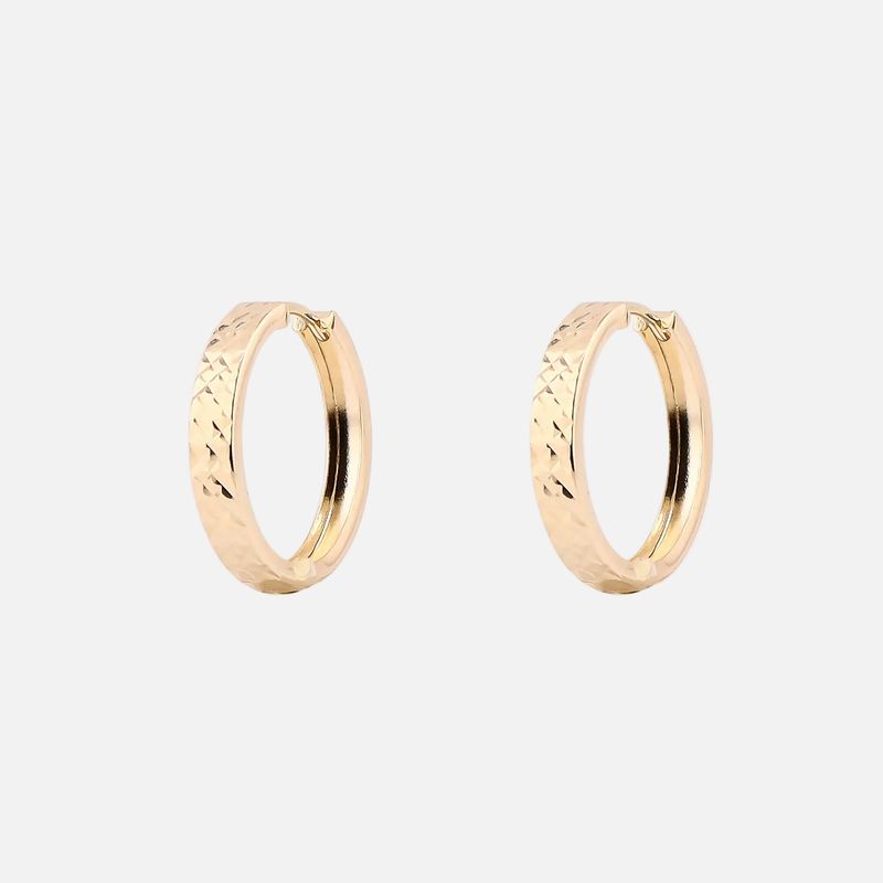 Huggie Dimantado 14K 1.7g