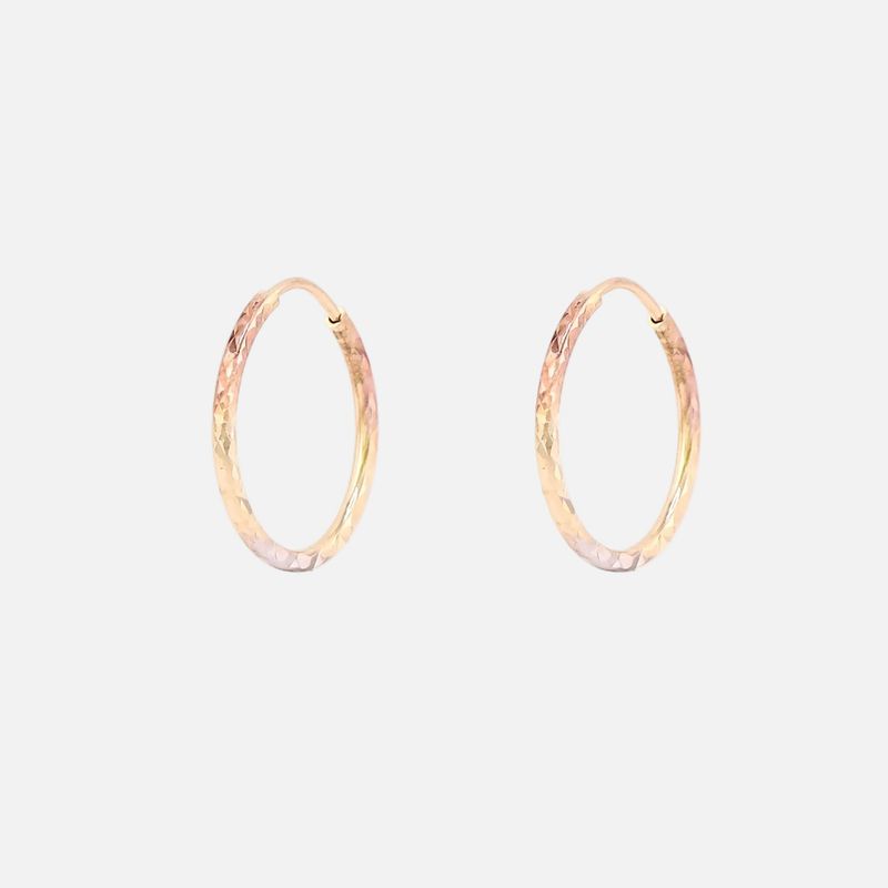 Arracada de Aguja 3 Tnos 14K 1.2g