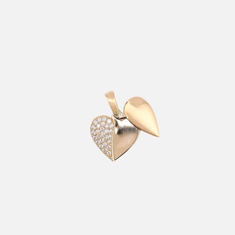 Dije Corazon Liso 14K 1.9g