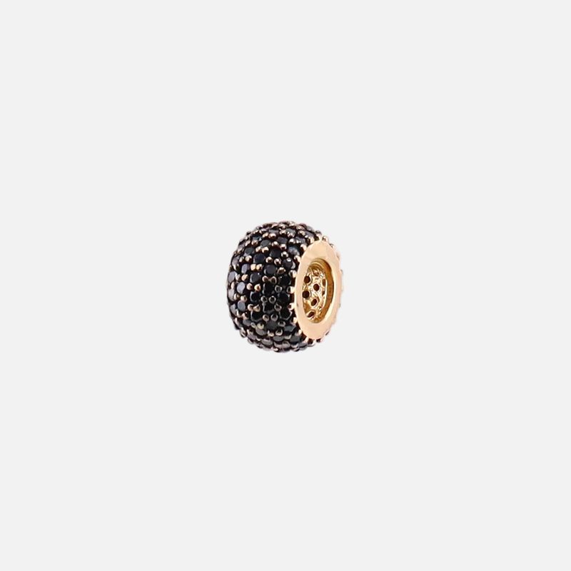 Dije Bola de Fuego C/p Negras 14K 1.4g