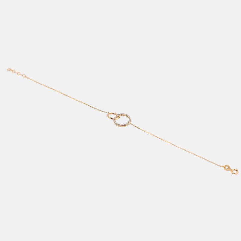 Pulsera Doble Circ. C/p 14K 1.1g 17cm 18cm