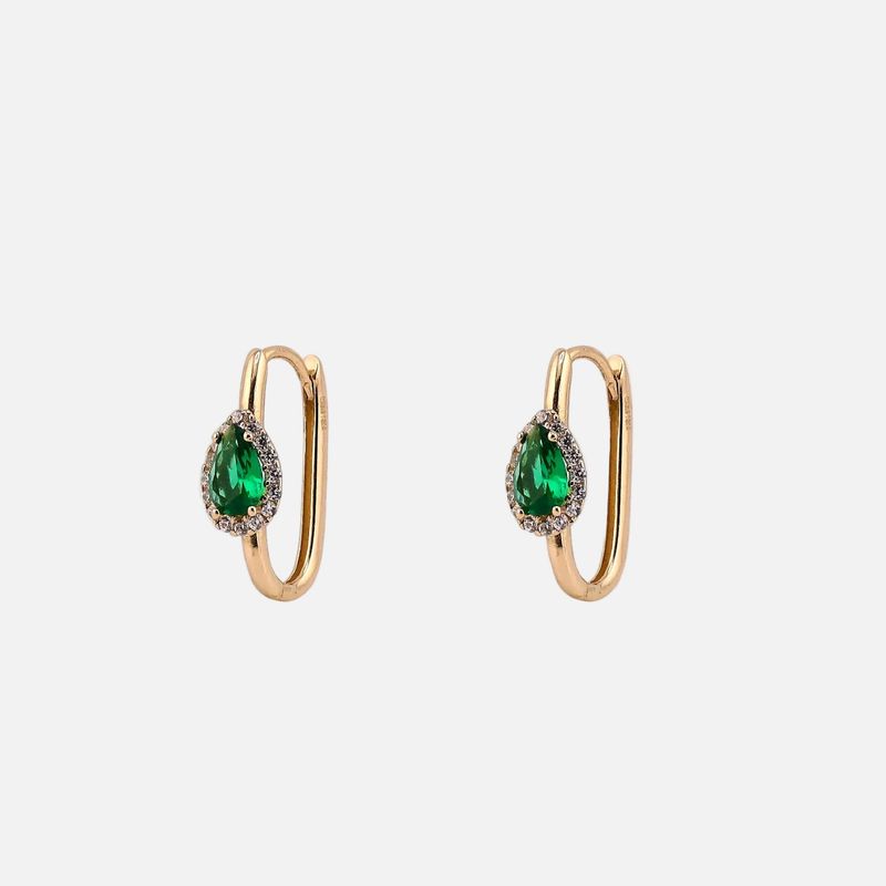 Artes Gota C/p Verde 14K 2.1g