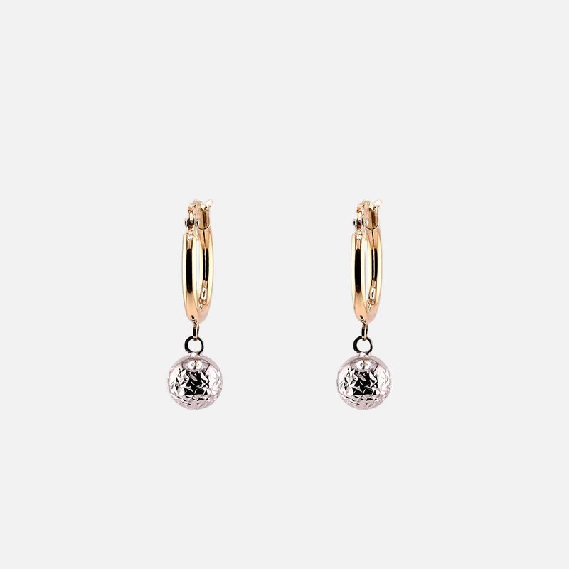 Aretes Huggie Borla 14K 1.4g
