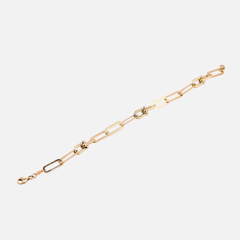 Pulsera 3x1 14K 4g 16cm