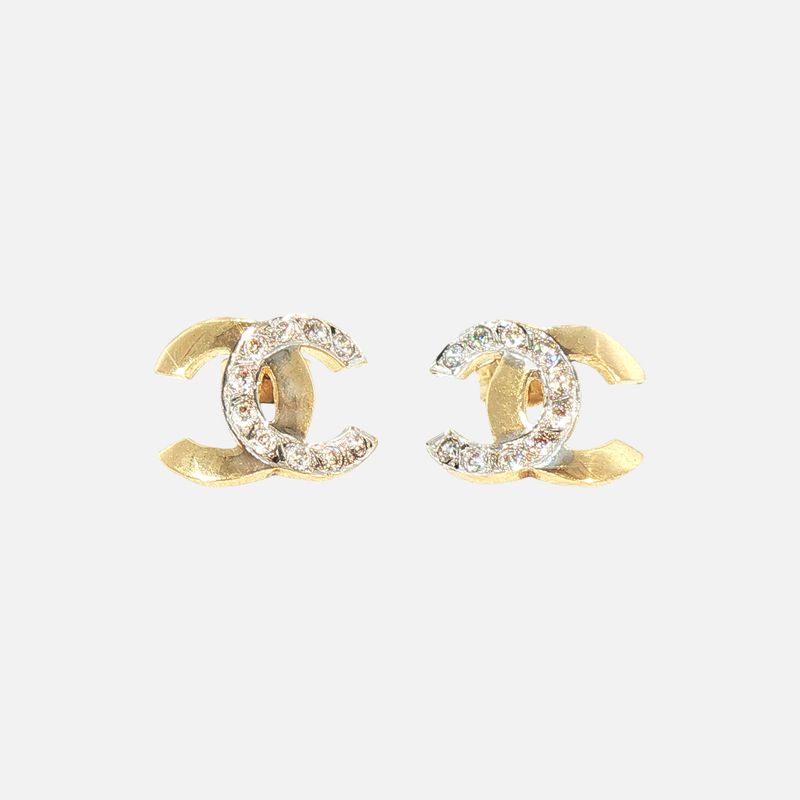 Aretes Imit. Chanel 14K 2.5g