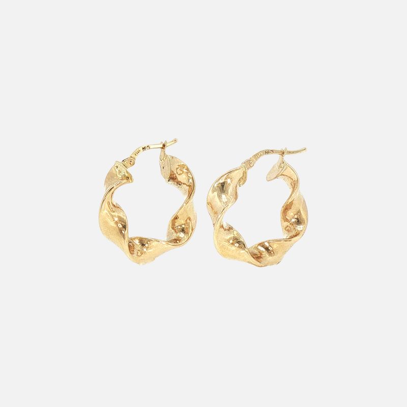 Arracadas Torcidas 14K 1.9g