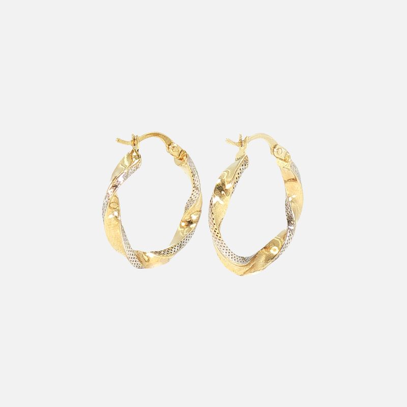 Arracadas Torcidas Tnos. 14K 1.8g