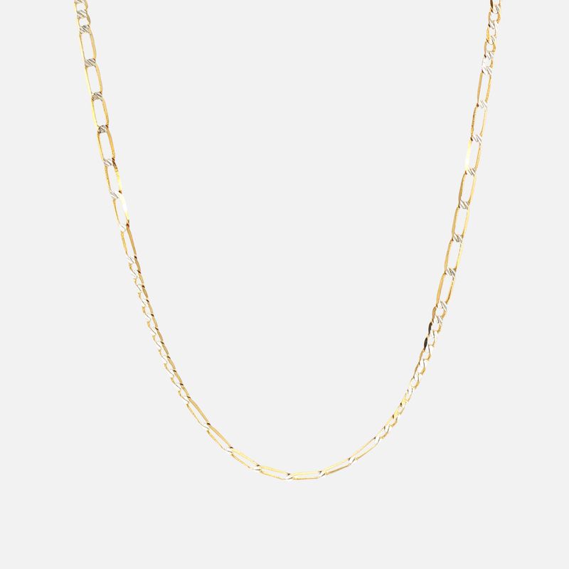 Cadena Eslabon Dimant. 14K 4g 50cm