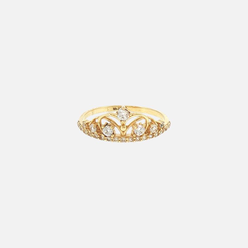 Anillo Corona C/p 14K 2.4g #9