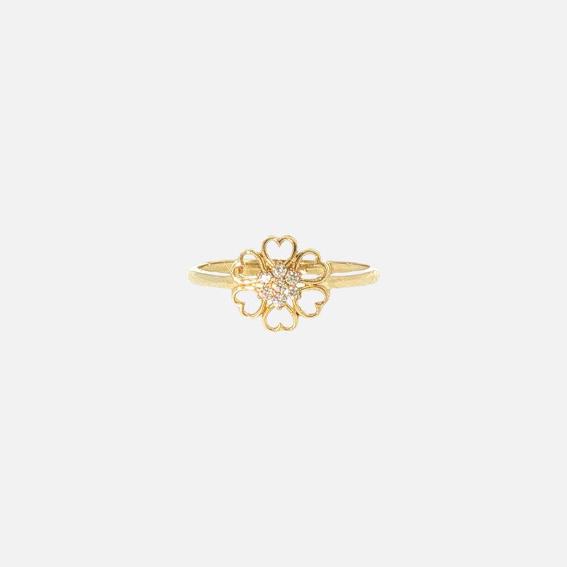 Anillo Flor 14K 1.4g #9