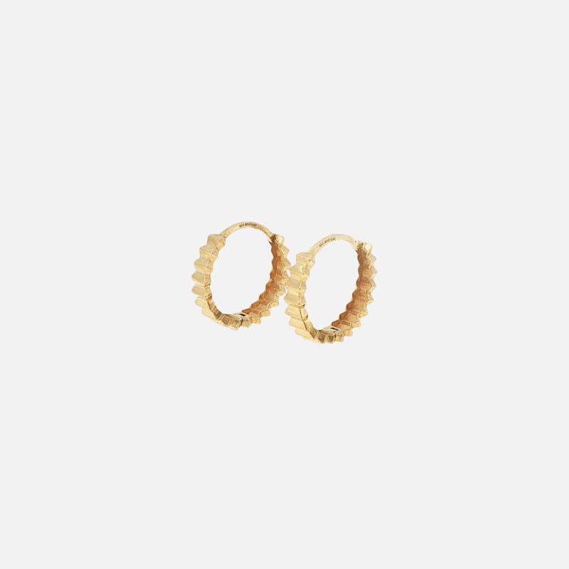 Aretes Huggies Lineas 14K 1.8g