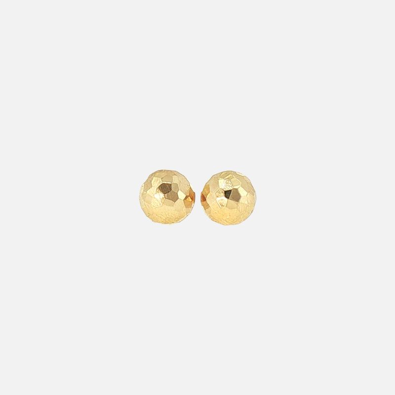 Aretes Medio Hongo G. 14K 1.5g
