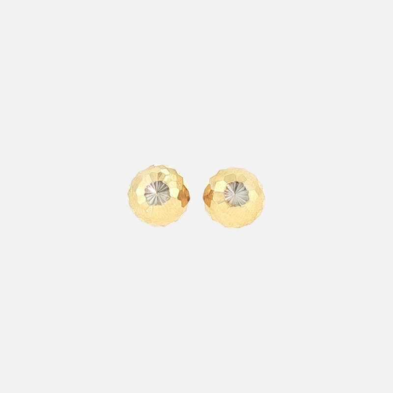 Aretes Medio Hongo G. 14K 1.5g