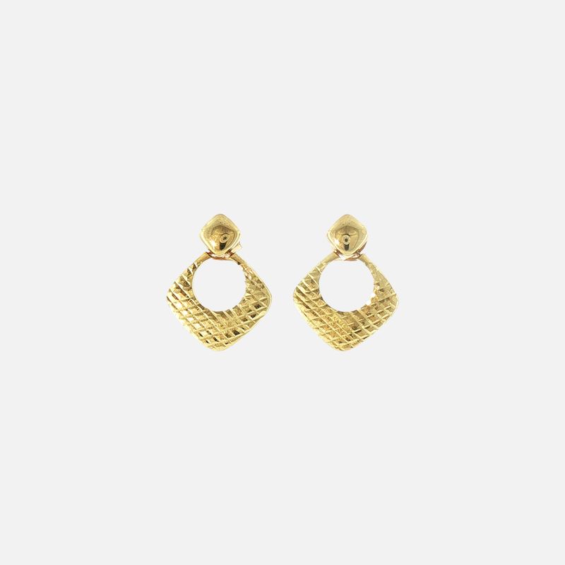 Aretes Rombo Relim. 14K 2.1g