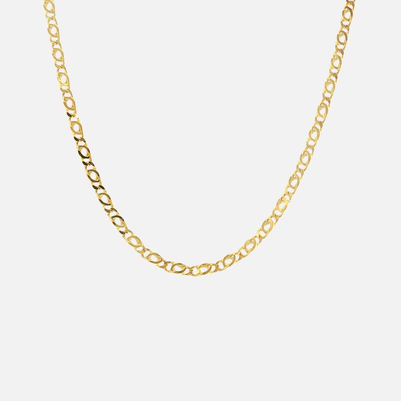 Cadena Ojo de Tigre 14K 3.3g 49cm
