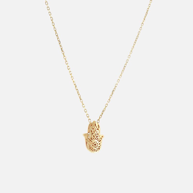 Gargantilla Mano de Fatima 14K 2g