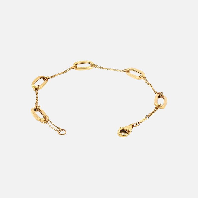 Pulsera Eslabones 14K 2.9g 18cm
